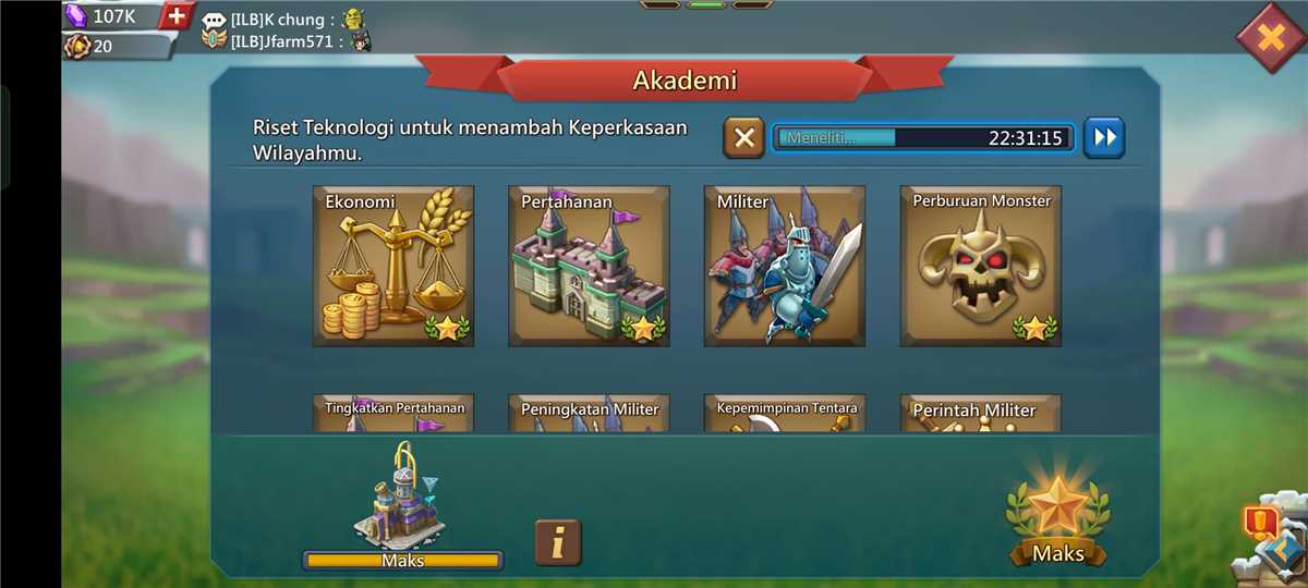 Penjualan akun permainan Lords Mobile