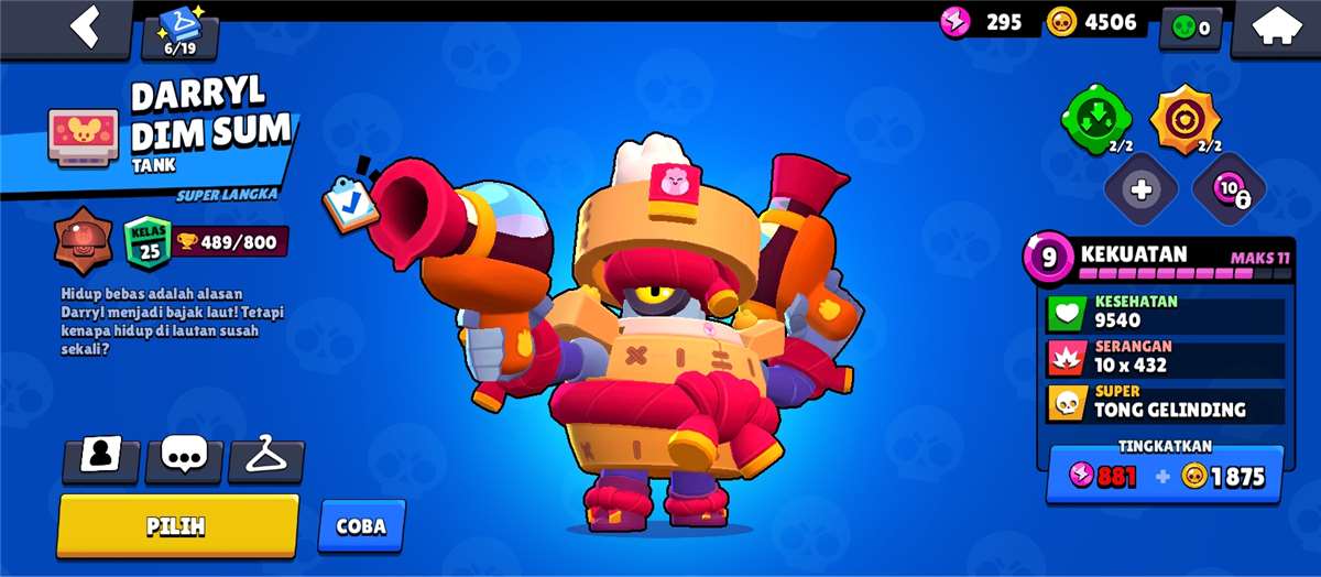 Penjualan akun permainan Brawl Stars