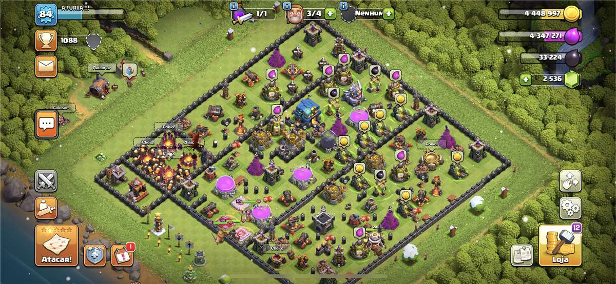 Venda de conta de jogo Clash of Clans