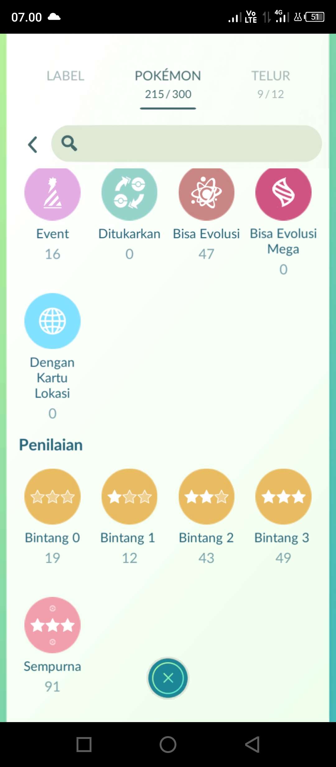 Game account sale Pokemon GO