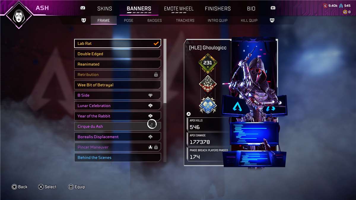 Game account sale Apex Legends