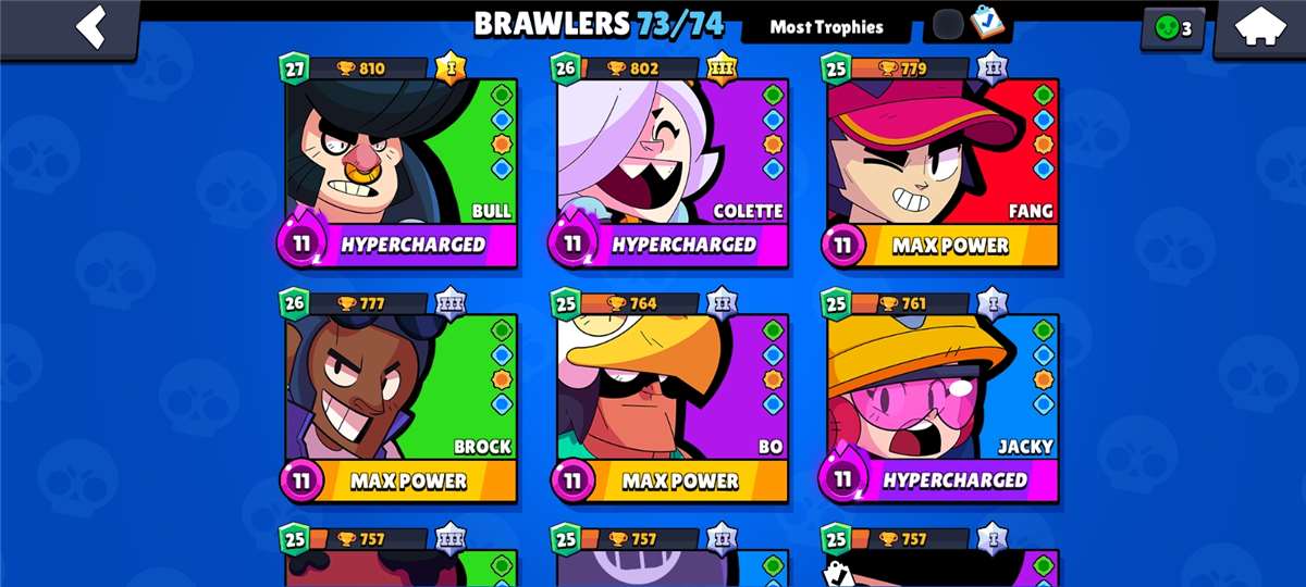 Game account sale Brawl Stars