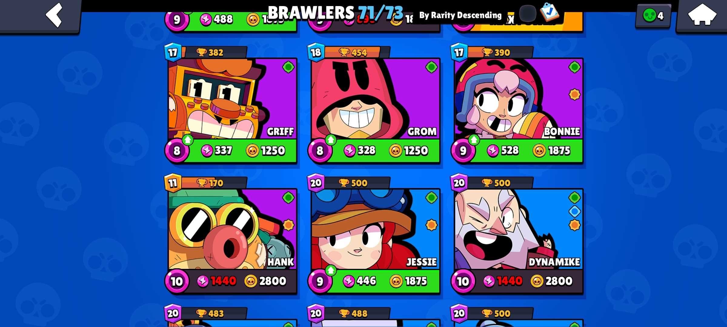 Venda de conta de jogo Brawl Stars