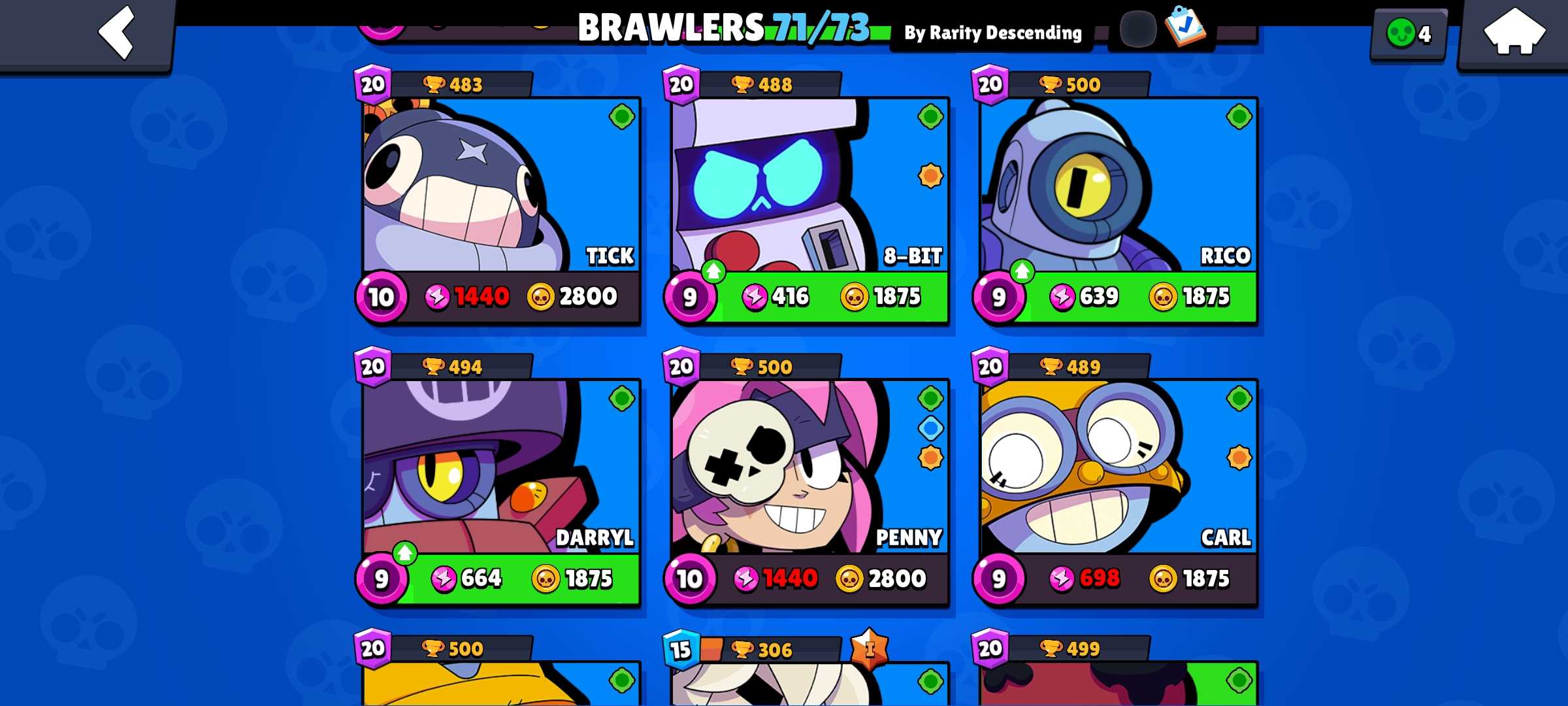 Venda de conta de jogo Brawl Stars