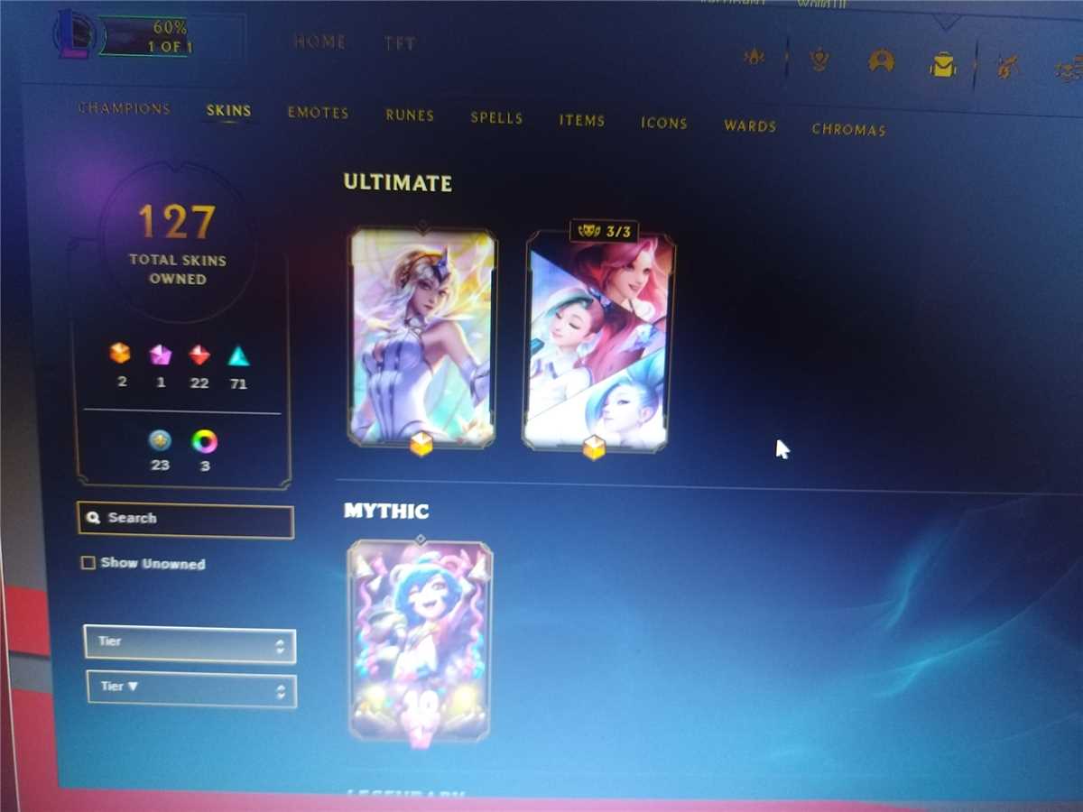 Game account sale League of Legends