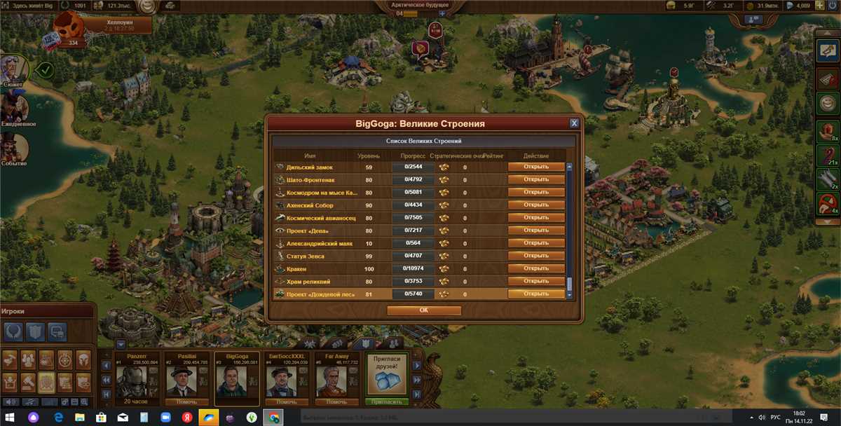 Game account sale Forge of Empires