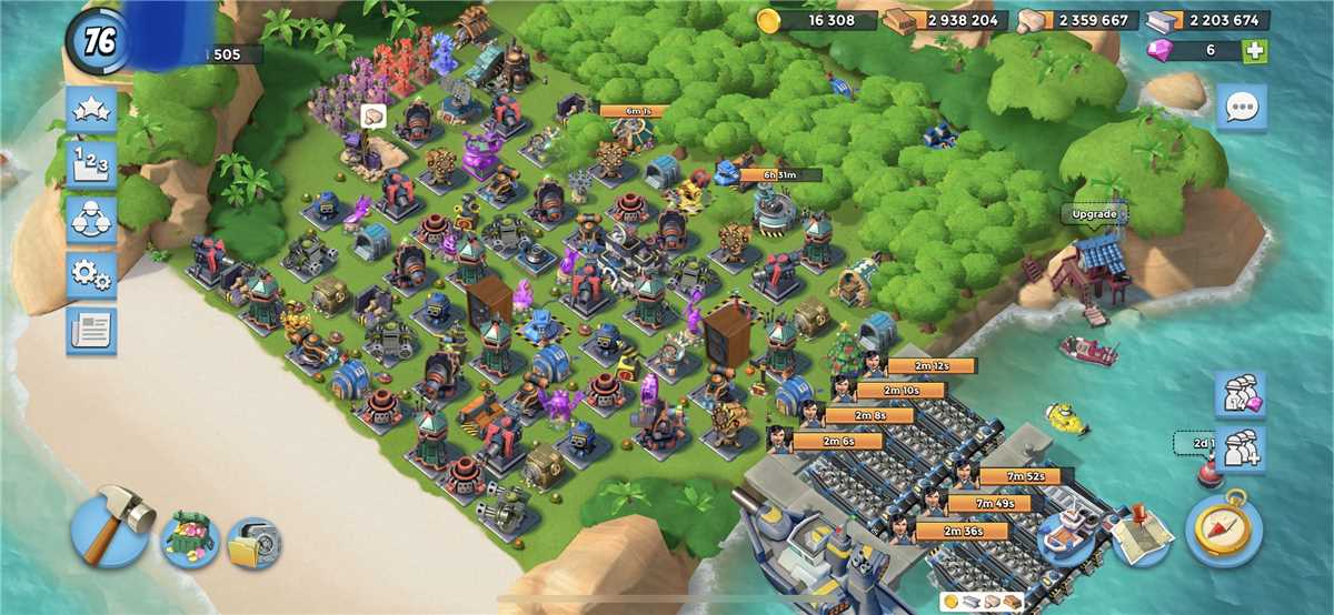 Venda de conta de jogo Boom Beach